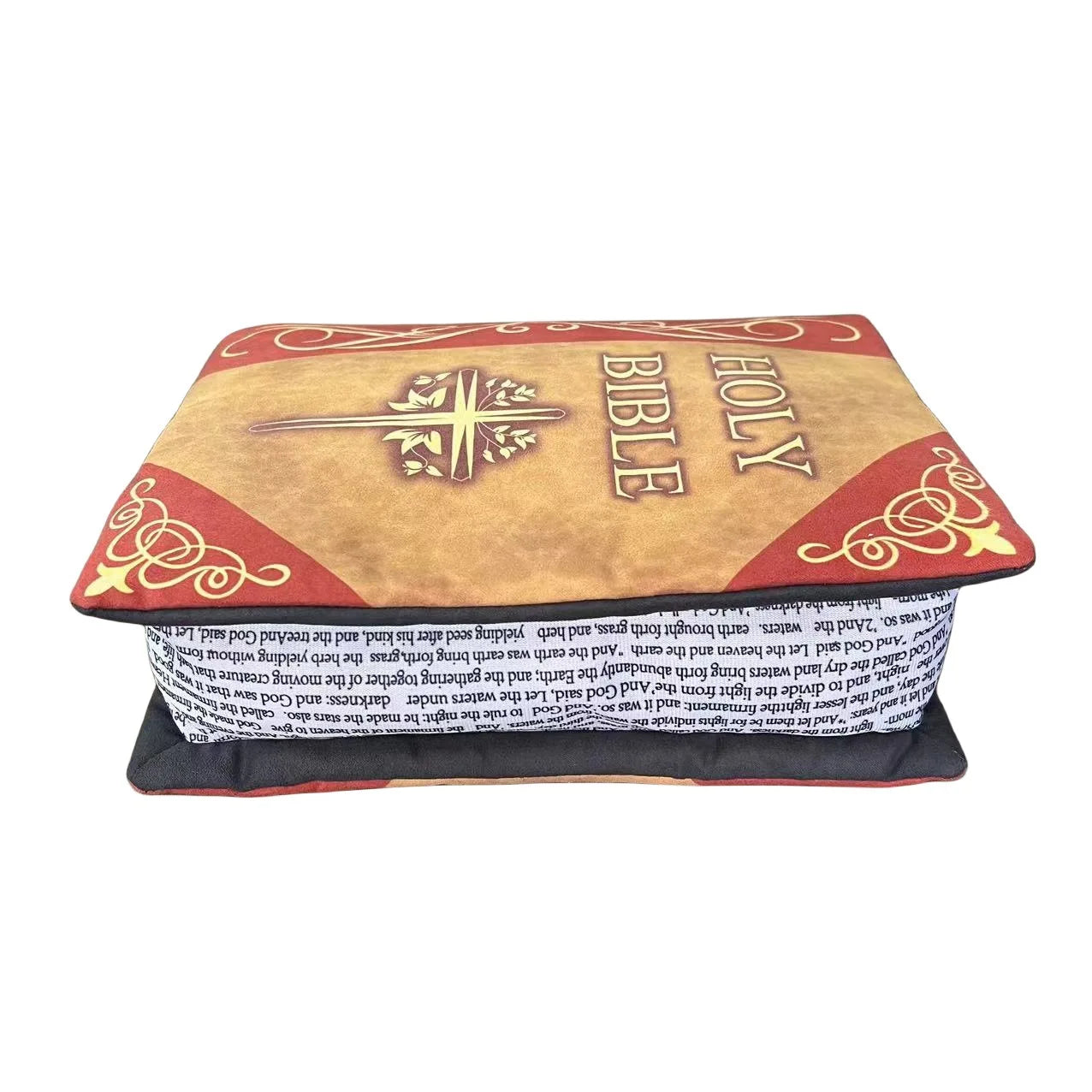 Holy Bible Pillow Book Plush That Opens Bible Verse Pillow Soft Plushies Book Pillow Bible Christian Gifts for Kids Children