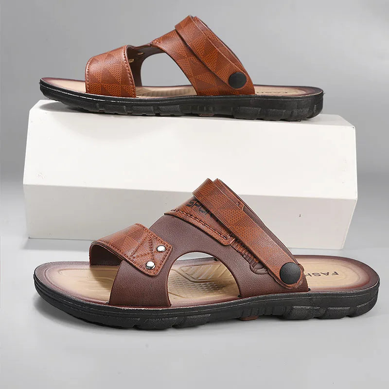 Summer Men's Sandals Fashion Casual Slippers For Men Comfortable Beach Shoes Sandals Male Flat Men Sandals 2025