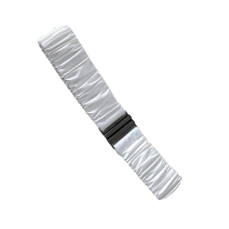 Women Elastic Belt Slim Shaping Girdle Belt Casual Corset Belt Lady Waistband Winter Down Jacket Overcoat Accessories