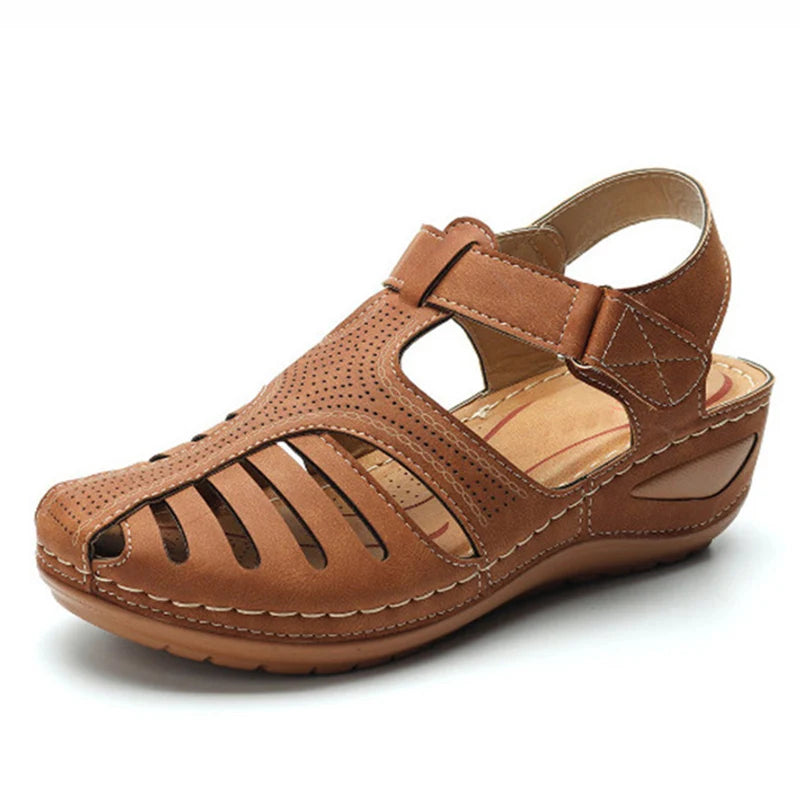 Sandals Shoes Women Summer Soft Women's Sandals Retro Shoes Woman Wedge Women's Shoes Breathable Footwear Female Sandal Women