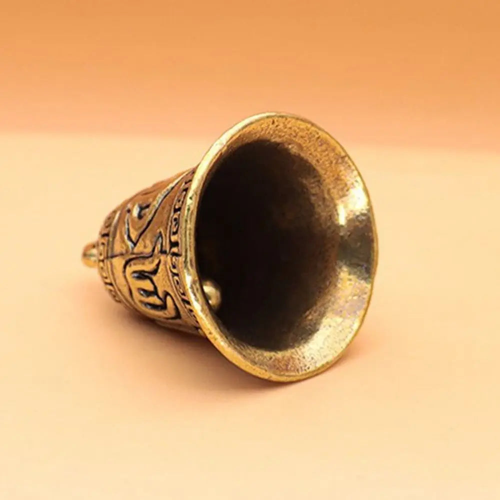 Decoration Brass Handicraft Bell Key Car Button Wind Bell Tibetan Bronze Bell Creative Gift Home Decoration Pendant Christmas