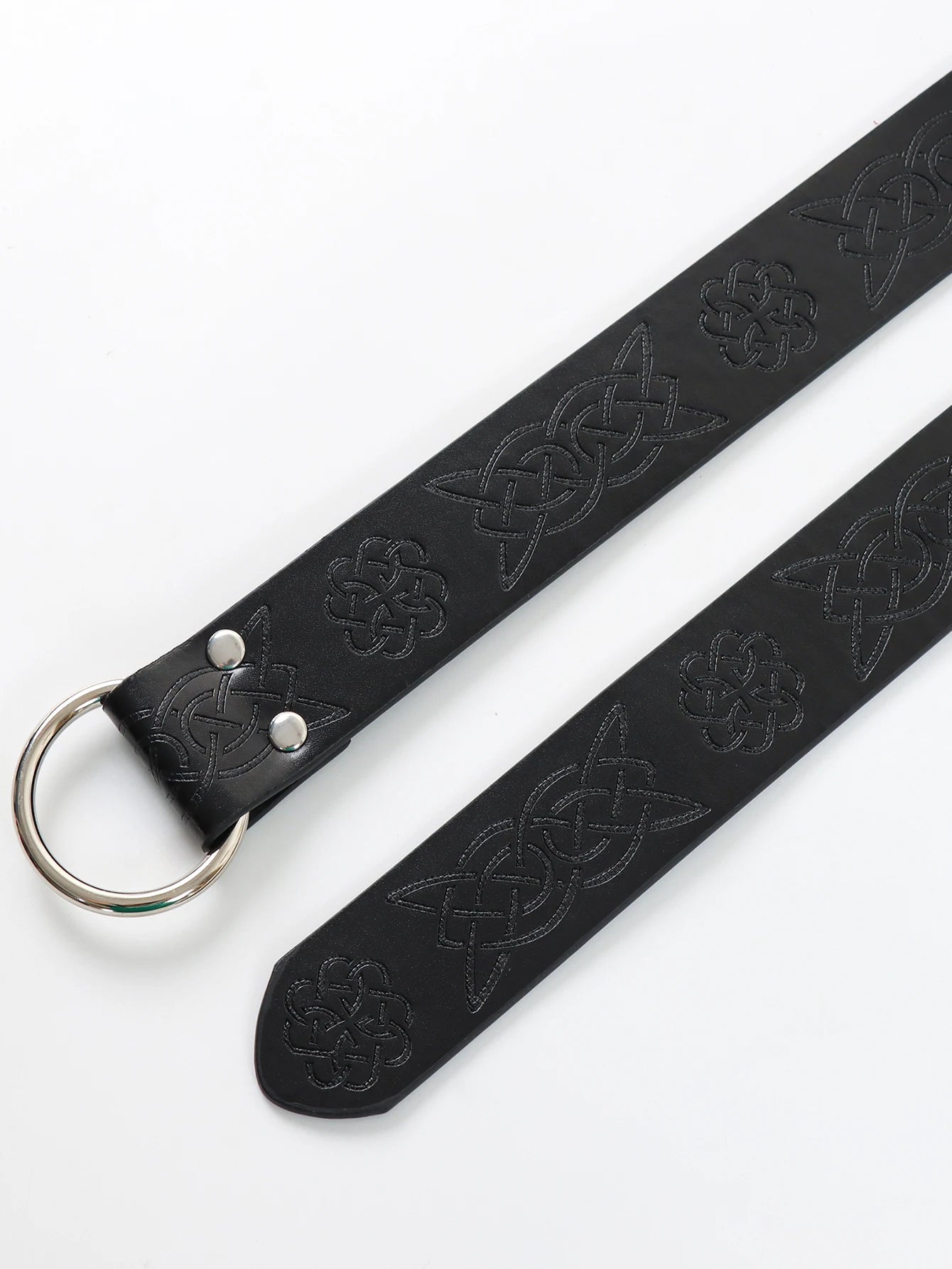 Viking Renaissance Belt Celtic Belt Men's Leather Medieval Waistband Adventure Warrior Embossed Cosplay Costume Accessories