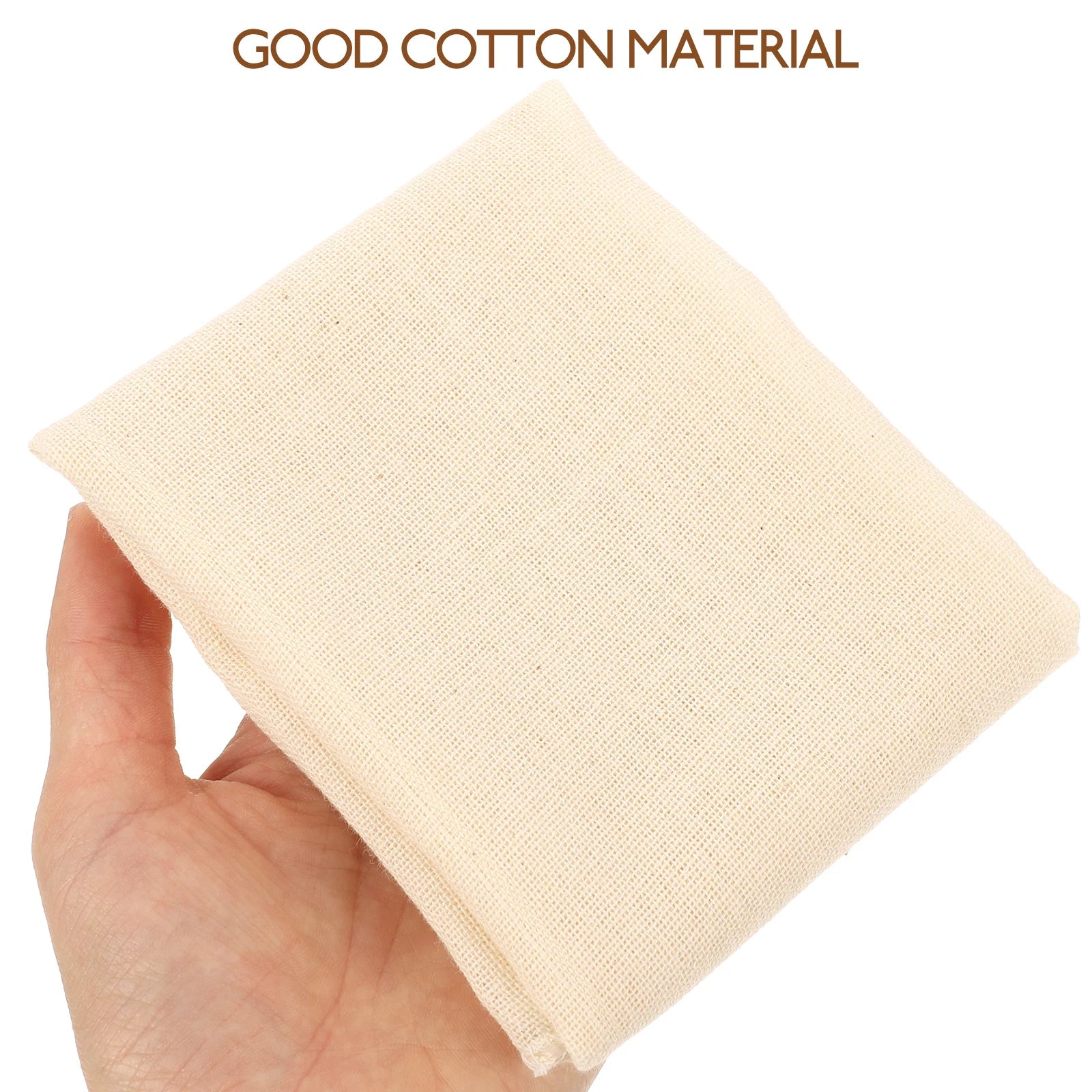 5Pcs Pure Cotton Cheesecloth Tofu Cloth Reusable Cotton Fabric Hemmed Cheese Cloth Colander Strainer Filter Cloth Kitchen Dining