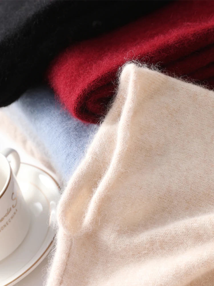 Trend Shawl Wrap Scarf Two Purposes 100% Wool Women Knitted Accessories Cape Casual Soft Scarves Warm Cappa Cozy Fashion Mantles