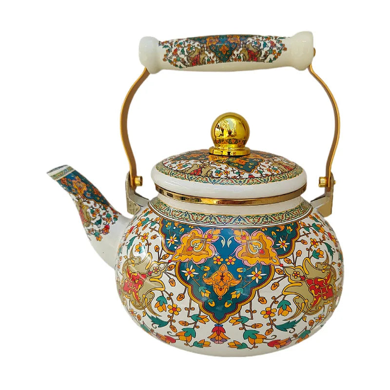 Kettle, Thickened 2.5 Liters Enamel Enamel Teapot Hot Kettle Milk Teapot Ceramic Pot for Induction Cooker Tea Pot 2