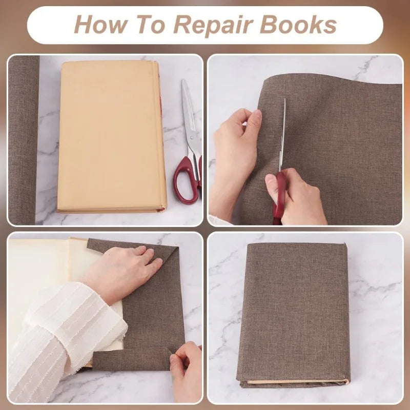 47x15.7 Inch Binding Cloth Linen Cover Fabric Surface Cloth for Binding Upholstery Fabric for Protection DIY Crafts Scrapbooking