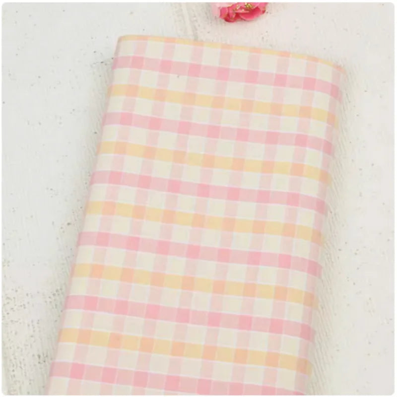 100% Cotton Yarn Dyed Plaid Fabric, Handmade DIY Garment Dress Children Cloth, CR-55