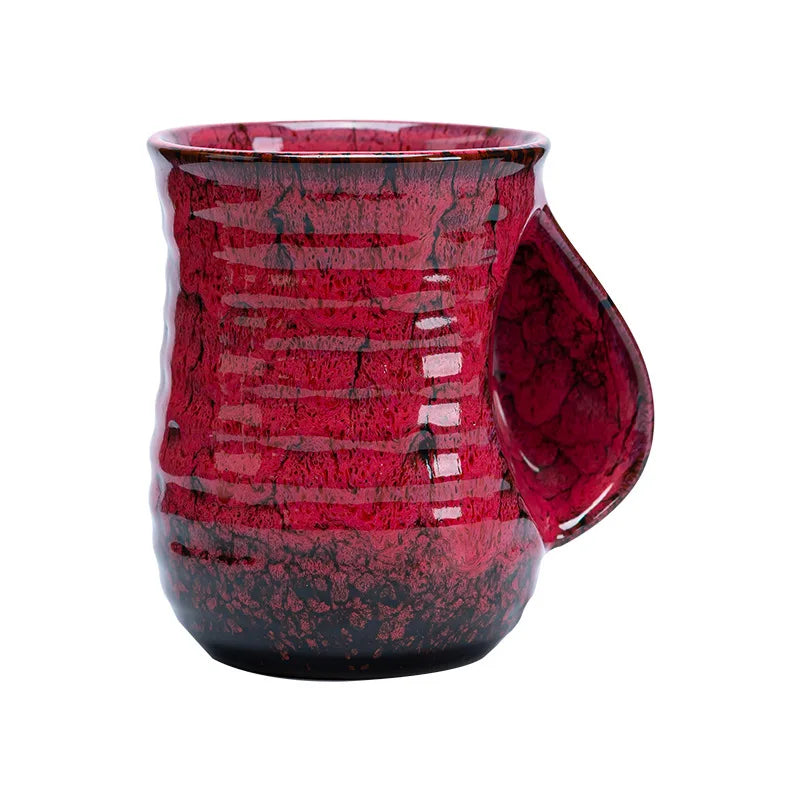 Ceramic  Makeup Cup High Beauty Water Cup   Couple Cup Latte Cup Warm Hand Cup