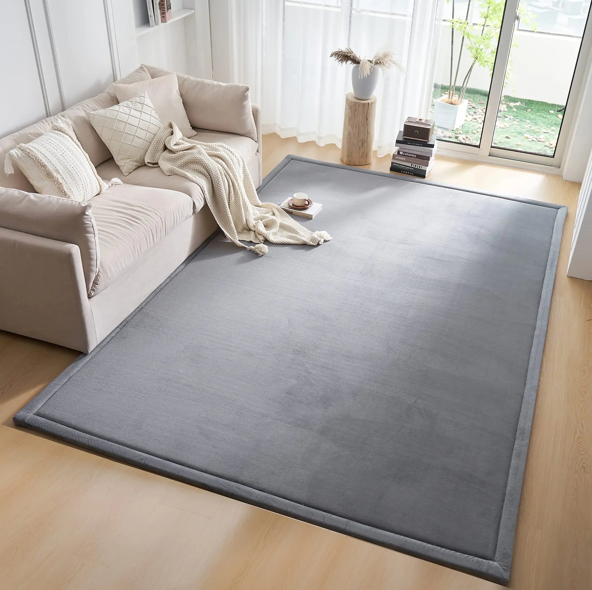 Baby Play Mat, 3CM Thick Crawling Rugs, Padded Foam Rug for Kids Playroom, Nursery, Living Room