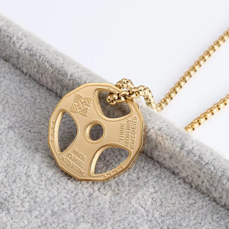 Stainless Steel Classic Geometric Polygonal Black Square Natural Stone Necklace Pendant for Men Fashion Casual Punk Jewelry Gift