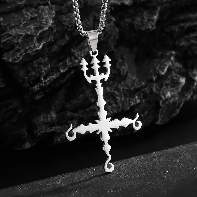 Stainless Steel Christian Eucharist Halo Grape Juice Cross Necklace Men Women Catholic Holy Spirit Church Jewelry