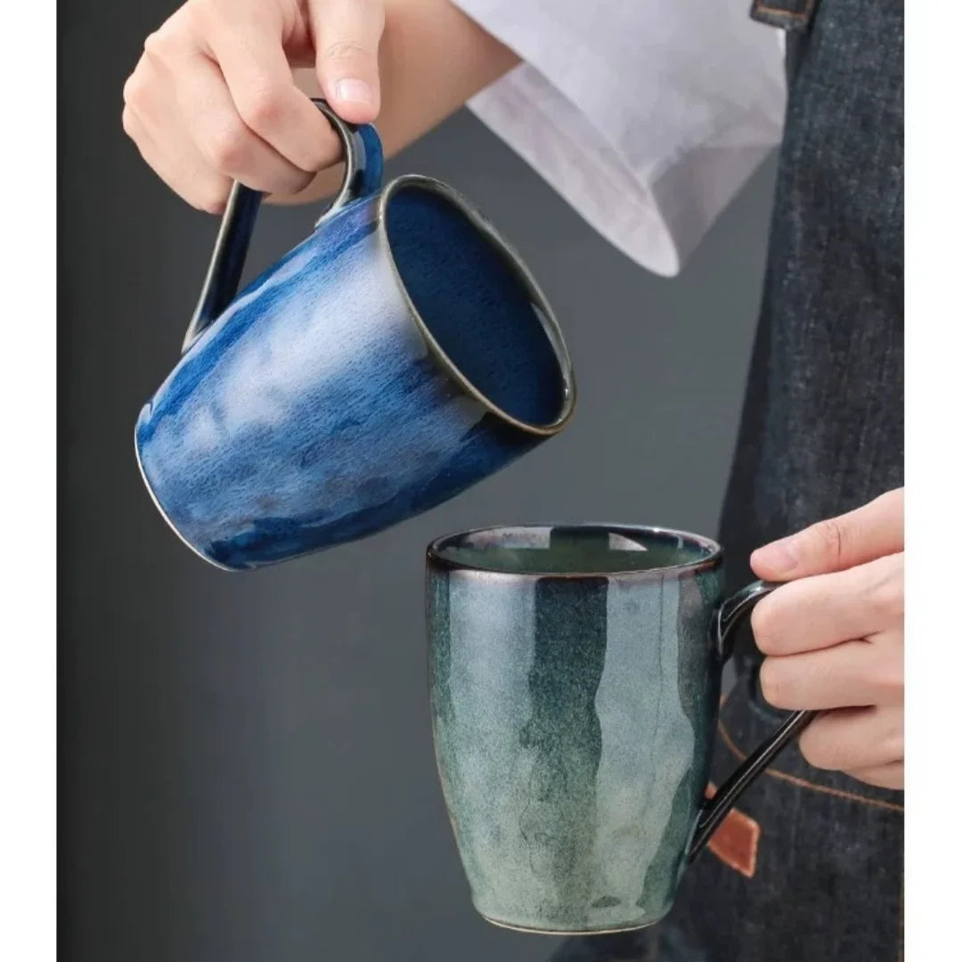 Ceramic Coffee Mug  for Cocoa Cappuccino Latte Cereal Chines Teacup Water Milk Cup Dishwasher Safe Microwave Safe