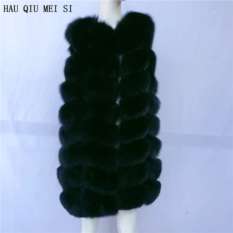 Natural Fox Fur Vest Lady Warm Vest Multicolor 100% Natural Fur Coat fox fur vest real fur vests sleeveless real fox fur coats