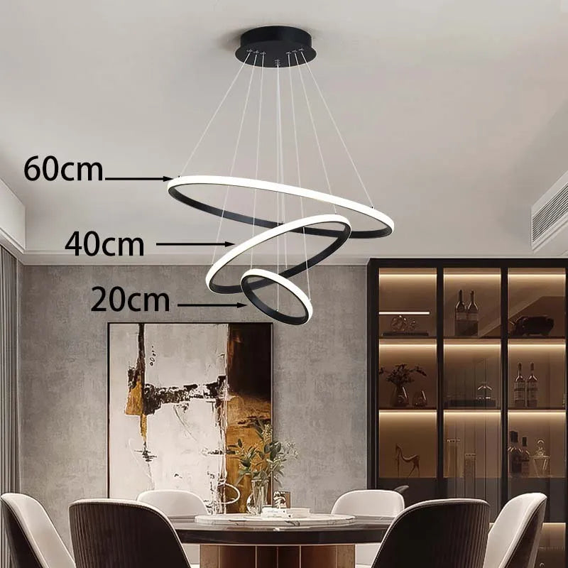 New Nordic minimalist and fashionable smart LED ceiling lights for bedrooms, living rooms, and main hall lights
