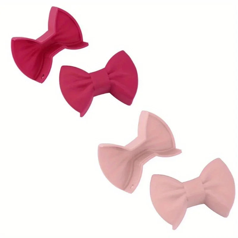 Kitchen Pot Clip Anti Scald Non-slip Handle Cover Creative Cooking Oven Glove Pot Clip Kitchen Gadgets Bow Shape Design Bowknot