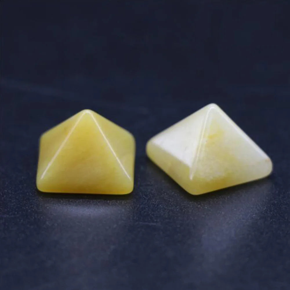 Pyramid Gemstone Natural Stone Crystal Quartz Healing Crystal Home Office Decor Crafts Polished Healing Stone Gift
