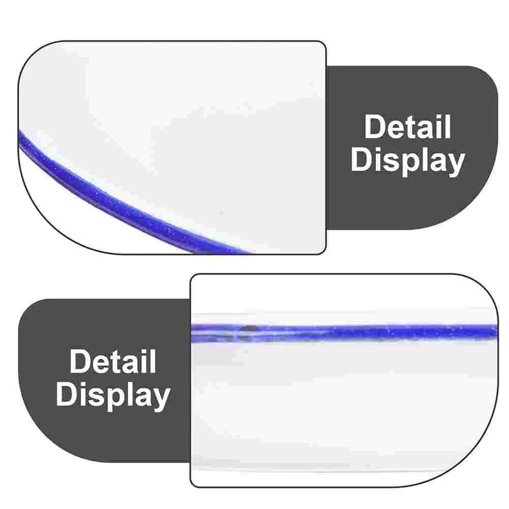 6 Pcs Enamel Plate Set Vintage Dinner Plates Camping Dishes Enamelware Fruit Platter Salad Bowl Dinner Plate Set Kitchenware