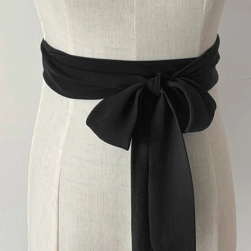 Traditional Chinese Girdle Hanfu Belt 200cm Summer Chiffon Belt Hanfu Waistband Dress Lace Up Long Ribbon Dress Sash Straps