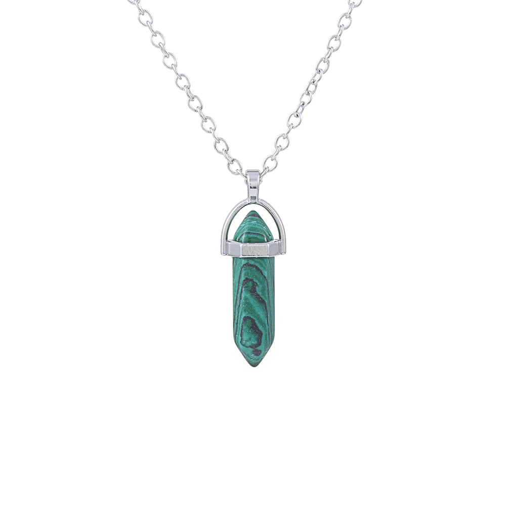 1Pc Irregular Rainbow Stone Natural Crystal Chakra Rock Necklace Golden Plated Quartz Pendant Nice Gift For Lover Friends