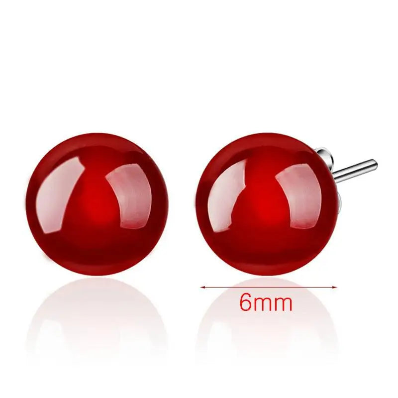 Korean Red Natural Stone Drop Earrings For Women Natural agate Jewelry Bridal Party Wedding Tassel Earrings 2023 Trendy 2Z40