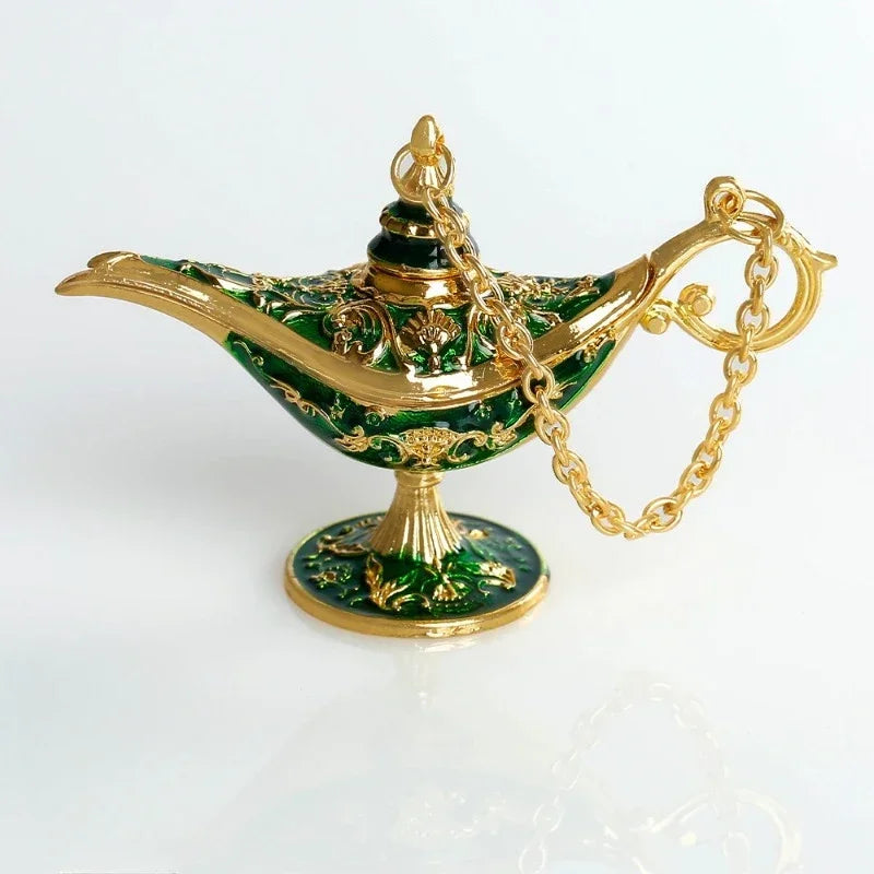 Aladdin Lamp Decoration European Vintage Home Decoration Russian Wishing Lamp Metal Decoration Crafts