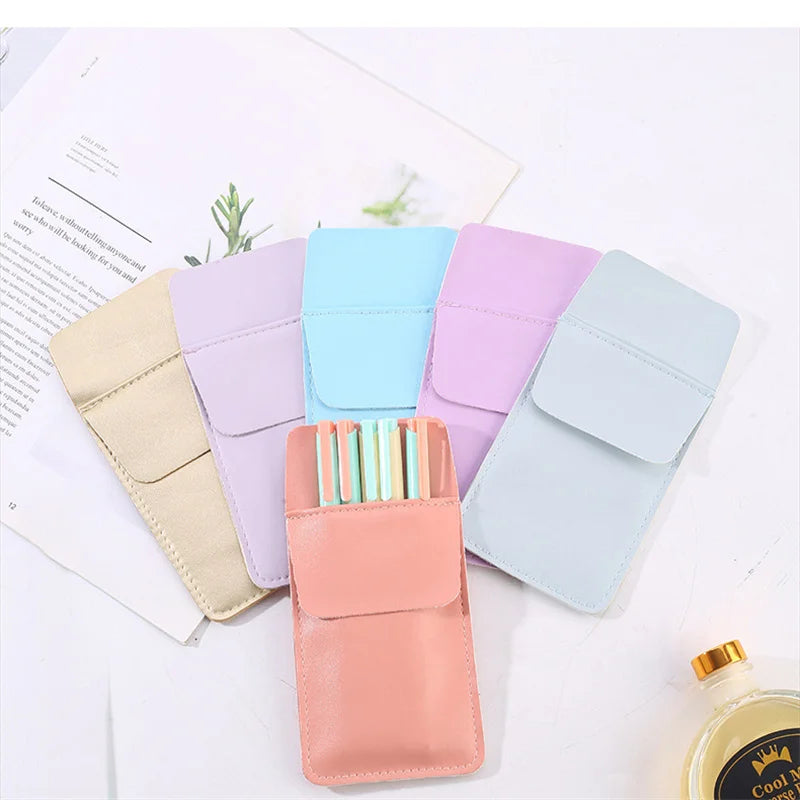 PU Leather Storage Bags Pencil Bags Clothes Pocket Doctor Nurse Staff Leak-proof Pen Pouch Hospital Business Pen Holder Supplies