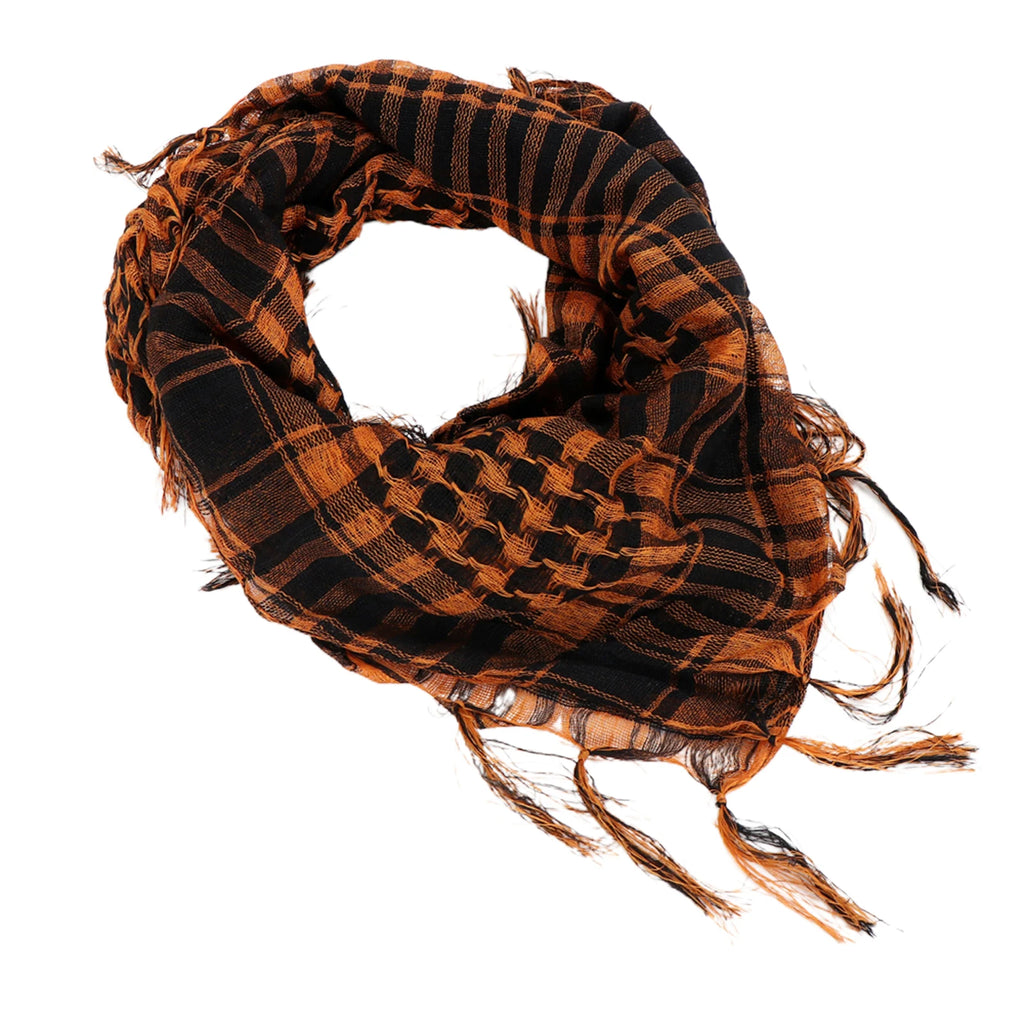 Hunting Scarf Military Shemagh Desert Keffiyeh Head Neck Scarf Arab Wrap with Tassel