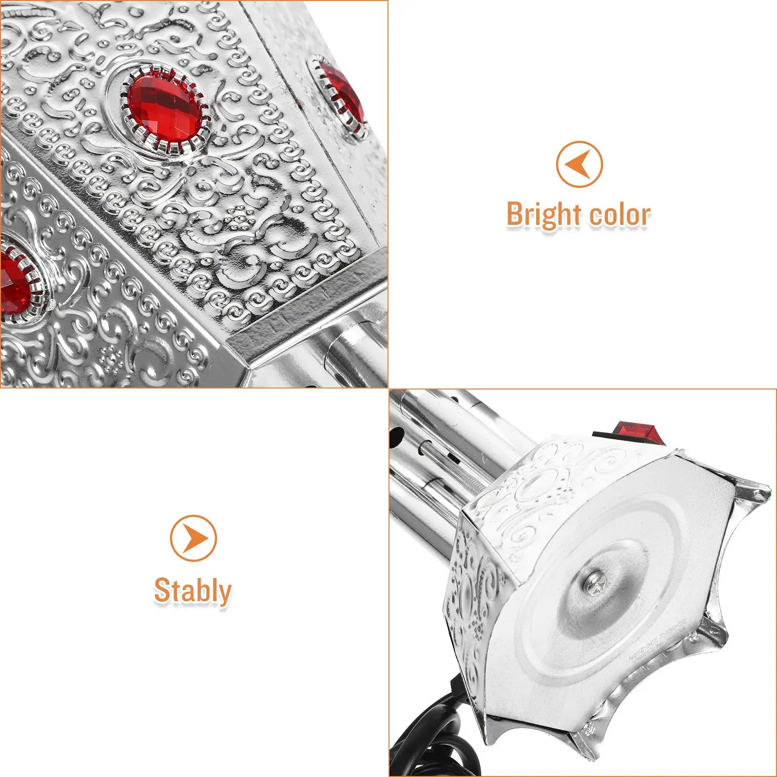 Electric Incense Burner Resin Burners Bakhoor Plug Charcoal Vintage Bright Decorative Effect Relaxing Resting Time