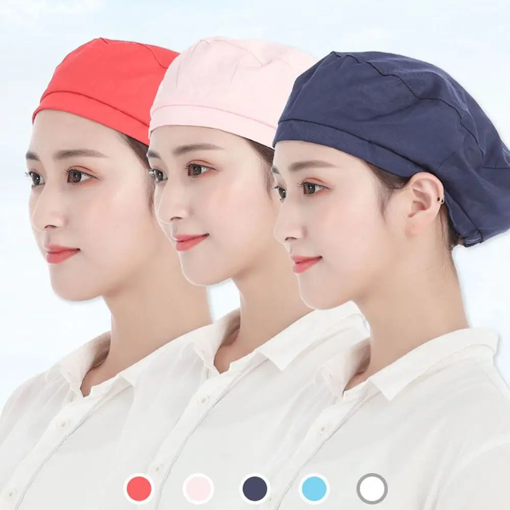 Cloth Work Hat Chic Work Wear Breathable Chef Hat Smoke-proof Dust Hair Nets Cap Hotel Restaurants