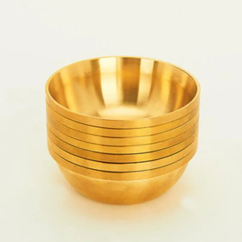 Copper Tibetan Bowl Buddha Disciples to Supply Water Meditation Mini Brass Cup Home Desk Decor 7Set
