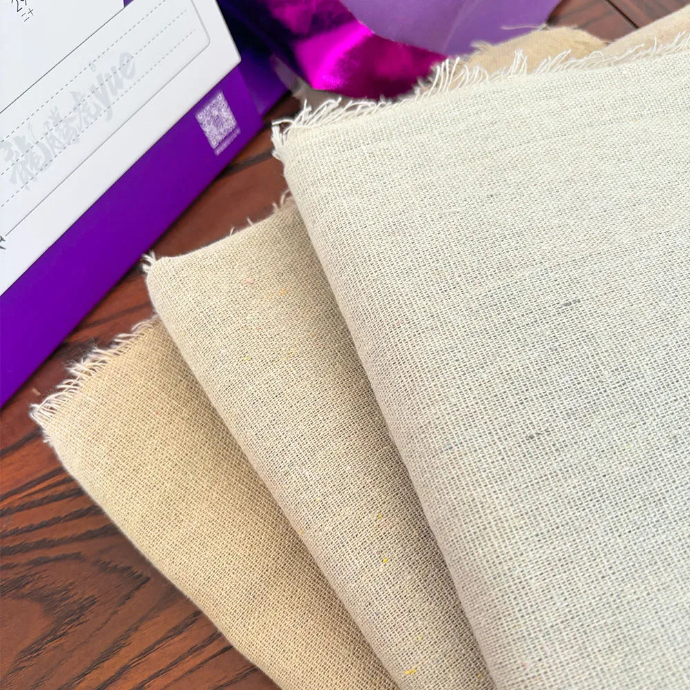 Polyester Raw Cloth Faux Linen Rough Cotton Fabric For Table Runner Curtains Decoration Sewing Storage Bag Pillow Cover Material