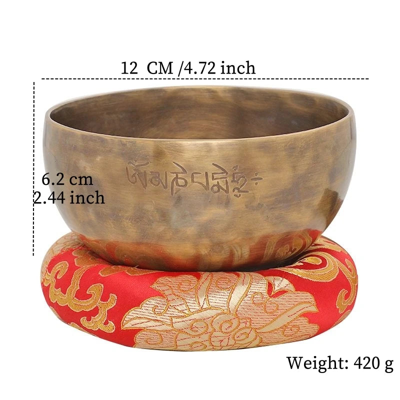 Buddhist Full Moon Pot, Nepal Handmade Bronze, Physiotherapy Sound Therapy Pot, Yoga Meditation Bronze Chime, Home Decoration
