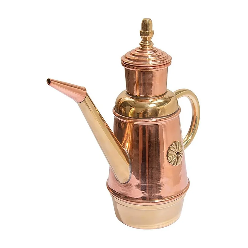 '-ABLP Olive Oil Dispenser Bottle, Handmade Copper Oil Pot For Kitchen Restaurant Pizza Shop