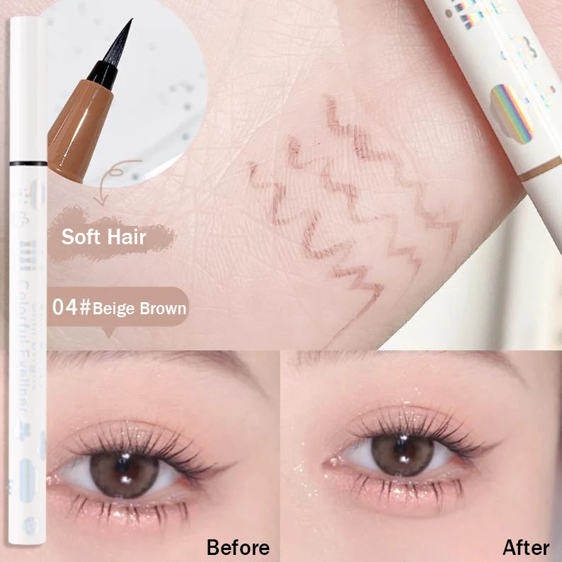 Eyeliner Lying Silkworm Pencil Undercover Draw Down To Non-Smudge Fine Natural Long-lasting Waterproof Eyes Liner Beauty Makeup