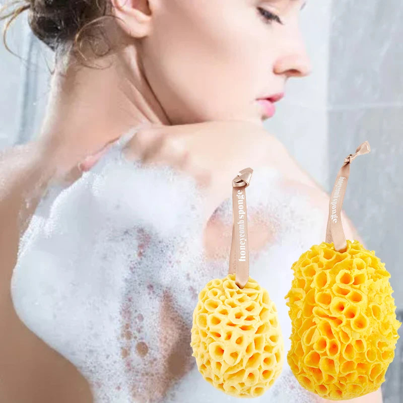 1PC M/L Natural Sea Wool Sponge Replacement Dead Skin Remover Cleaning Foam Washing Massager Pouf Shower Exfoliating Sponge Body