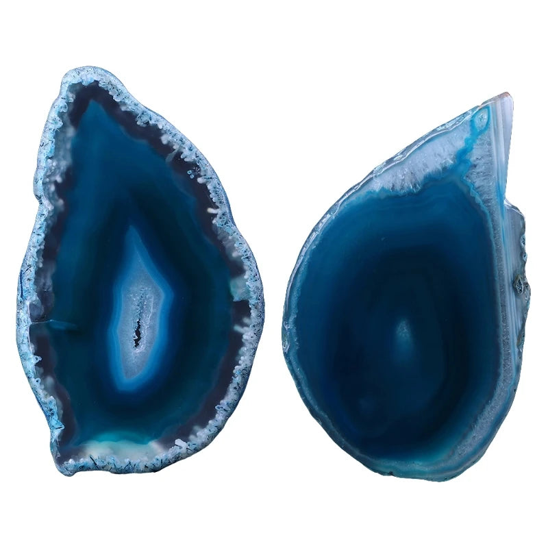 Natural Agate Geode Polished Irregular Crystal Slice Stone DIY Pendant Mineral Home Decoration Drop Ship