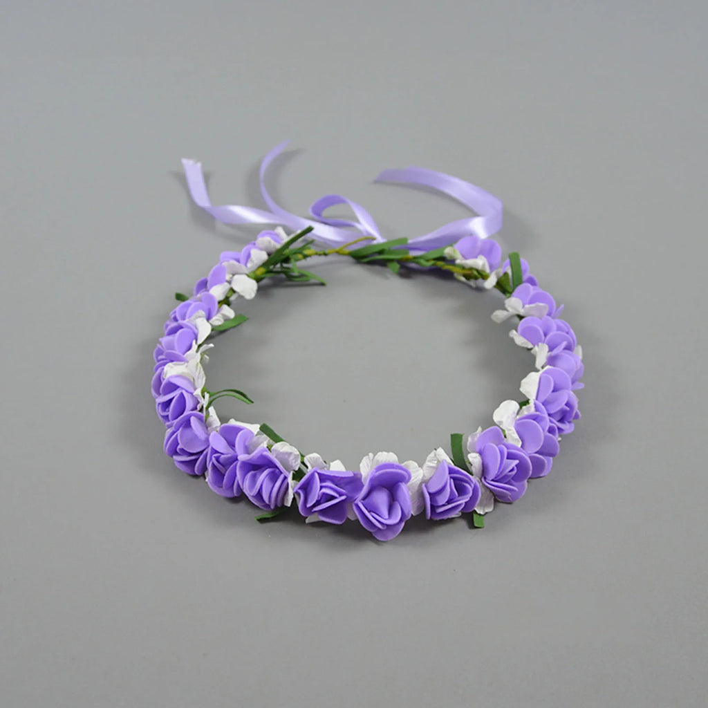 Bridal Flower Headband Bohemian Flower Crowns Floral Garland Wedding Wreaths Hair Vine Headpiece Wedding Hair Accessories