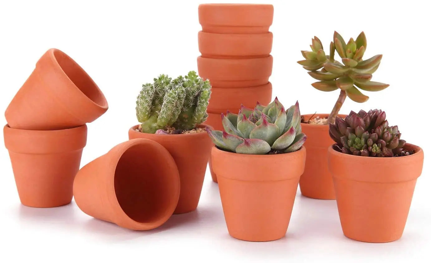 36Pcs Terra Cotta  2'' Clay Pottery Planter Cactus Flower Pots Succulent Pot with Drainage Hole- Great for Plants,Crafts