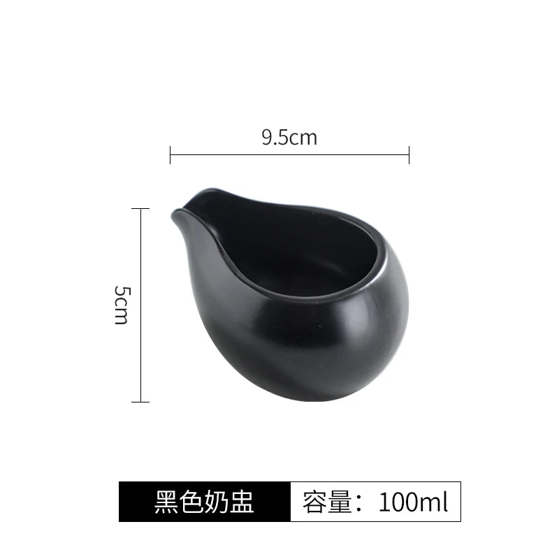 Ceramic Milk Jug Spice Dish Sauce Dish Coffee Nipple Cups Steak Sauce Bucket Snack Bowls Sauce Jugs Gravy Boats Tableware