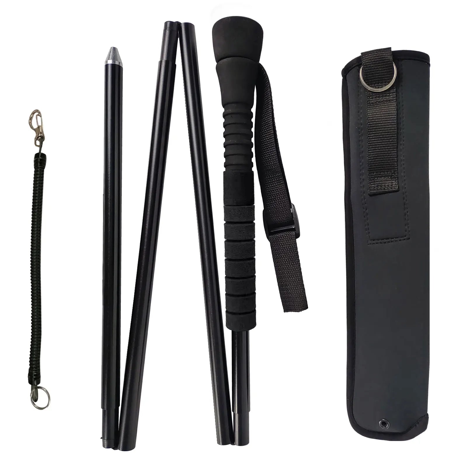 Aventik Fold-able Wading Staff Water Depth Safety Aluminum Body Corrosion Resistance