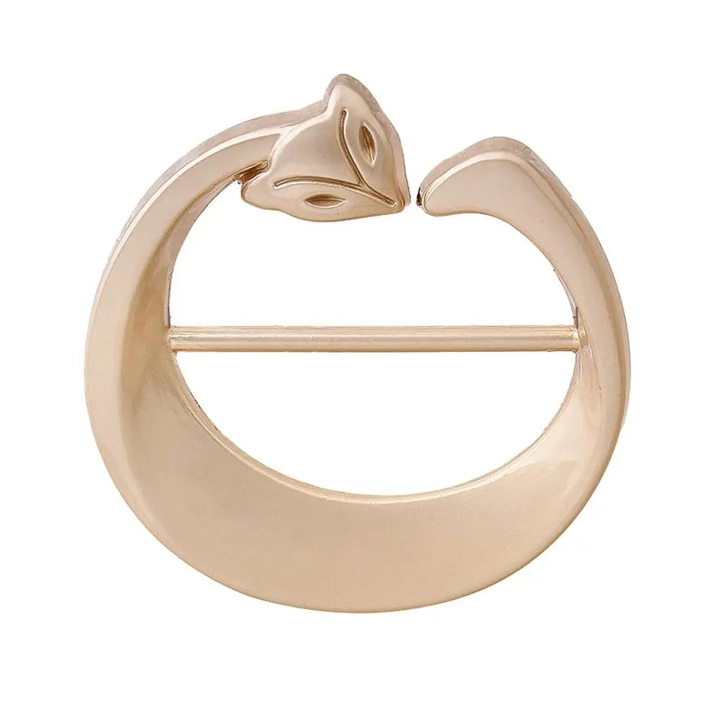 New Rhinstone Scarf Buckle T-Shirt Silk Clasp Clip Holder Scarf Ring Brooch Waist Buckle Fashion Minimalist Jewelry Accessories
