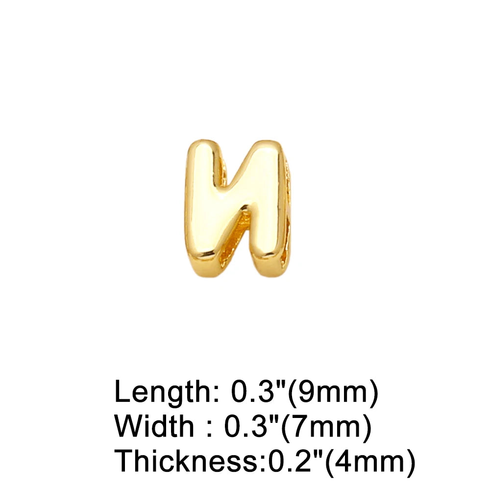 FLOLA Minimalist 26 Letters DIY Necklaces for Women Gold Plated Chain Custom Name Necklace Simple Jewelry Gifts nkev10