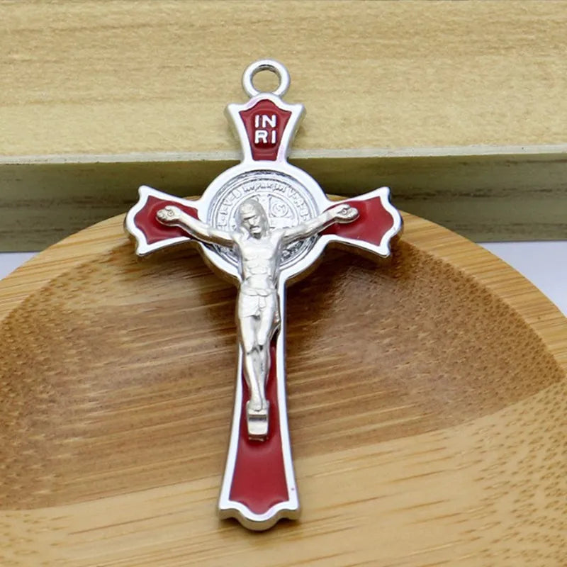 10pcs Holy Cross Jesus Crucifix Cross Church Decoration Christian Decor Church Supplies Hanging Crucifix for Home Decor