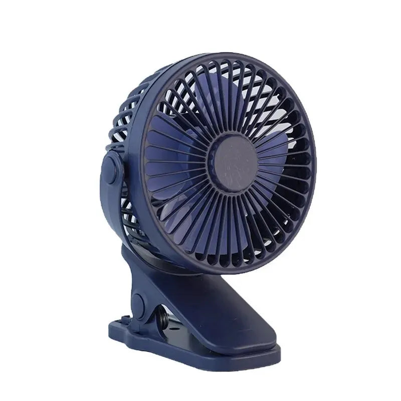 Creative Mini Clip Fan Mute Portable Desktop Home Dorm Stroller For Rechargeable USB High Wind Three Speed Blower Student Deskto