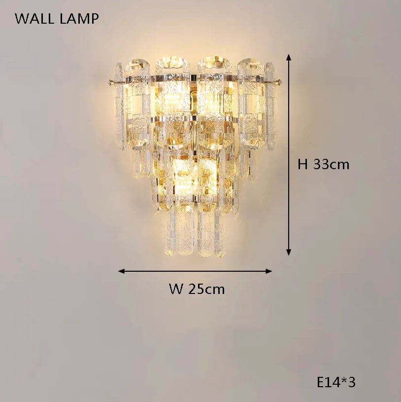 Round Crystal Led Ceiling Lamp 2024 Luxury Minimalist Lights for Bedroom Rectangle Ceiling Chandelier