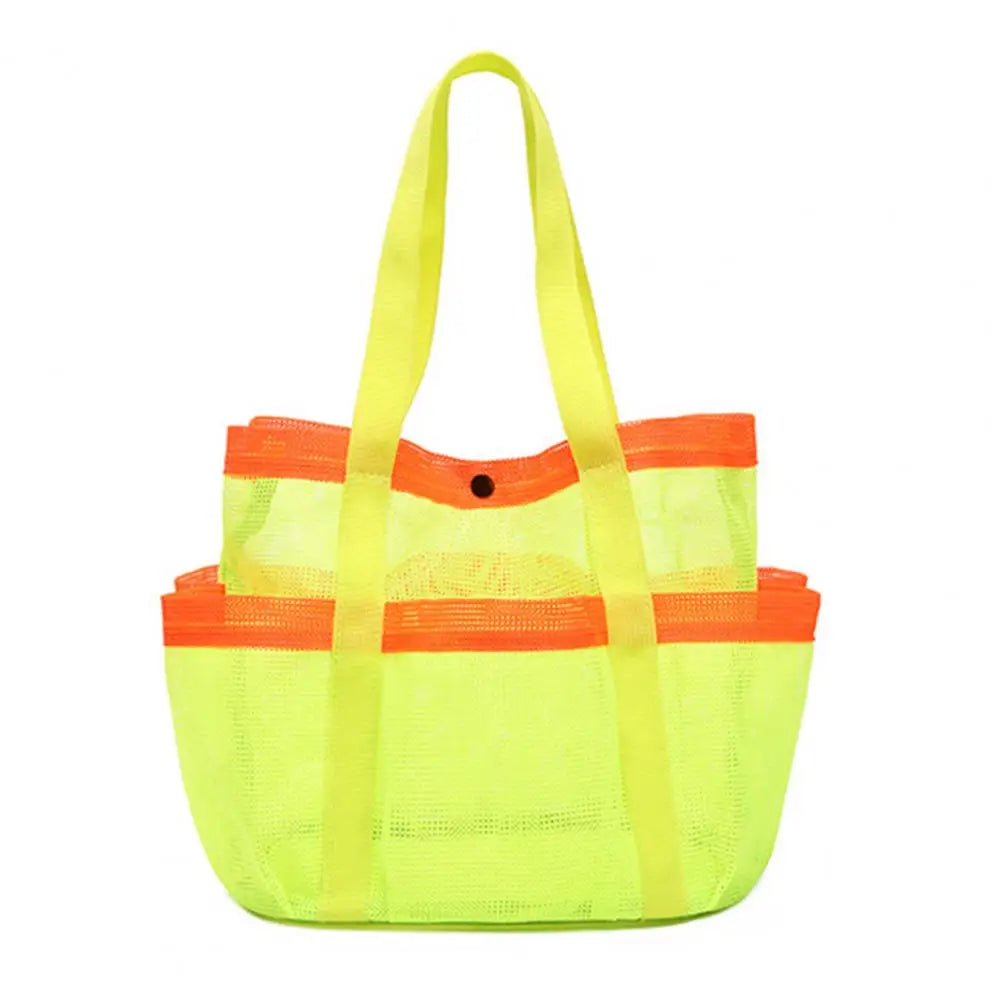 Beach Mesh Bag Portable Mesh Toiletry Bag Capacity Mesh Beach Bag Shower Caddy Organizer for Travel Gym Camping College Dorms