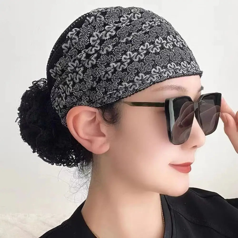Woman Muslim Headscarf Cap Headband African Head Wraps Elegant Retro Turban for Ladies Beanies Caps Muslim Headpiece