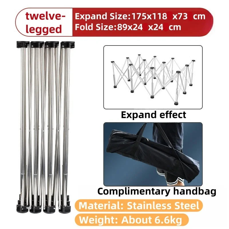 ALLSOME Strut Work Table Stainless Steel Portable Work Sawhorse Support Quick Telescopic Workbench Woodworking Tool