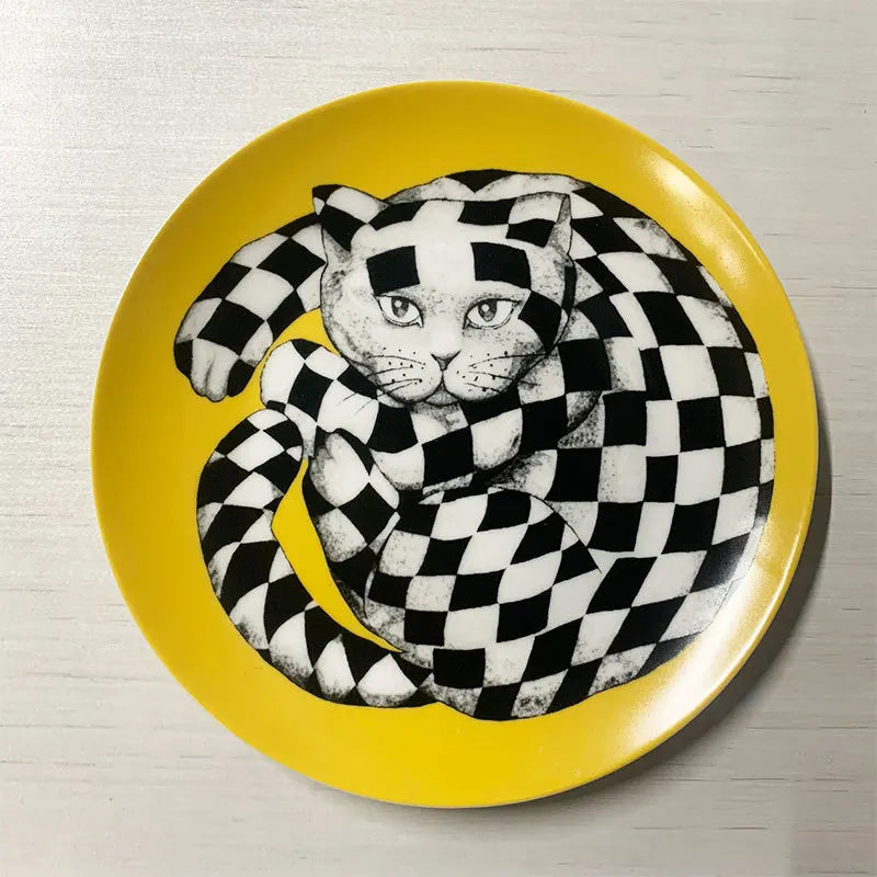 Artistic Ceramic Dinner Plates, Luxury Tableware with Unique Patterns, Perfect for Home Dining & Special Occasions