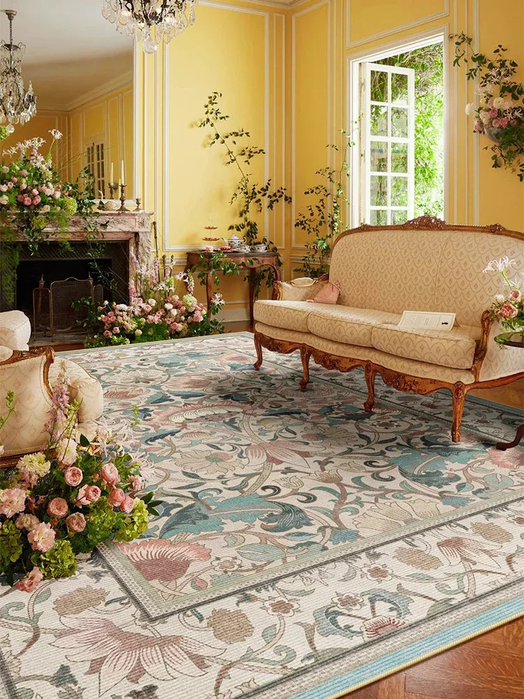 Vintage Persian Carpet Comfortable Luxury Living Room Decorative Carpets Ethnic Style Art Bedroom Rugs Soft Machine Washable Rug